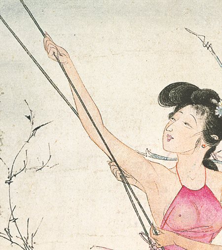 磐安-胡也佛的仕女画和最知名的金瓶梅秘戏图